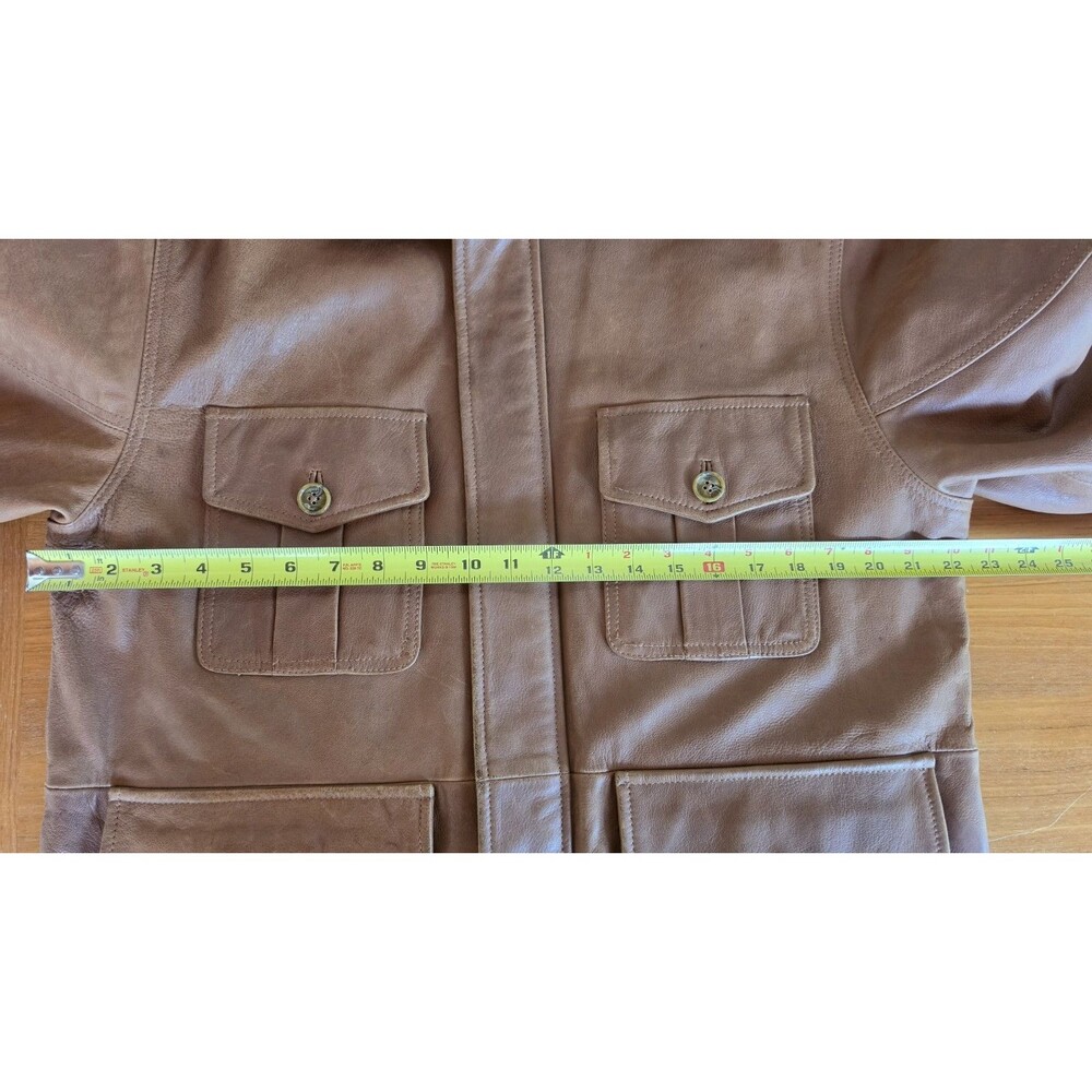 Territory Ahead Men's Brown Leather Jacket Size Medium - Picture 5 of 13